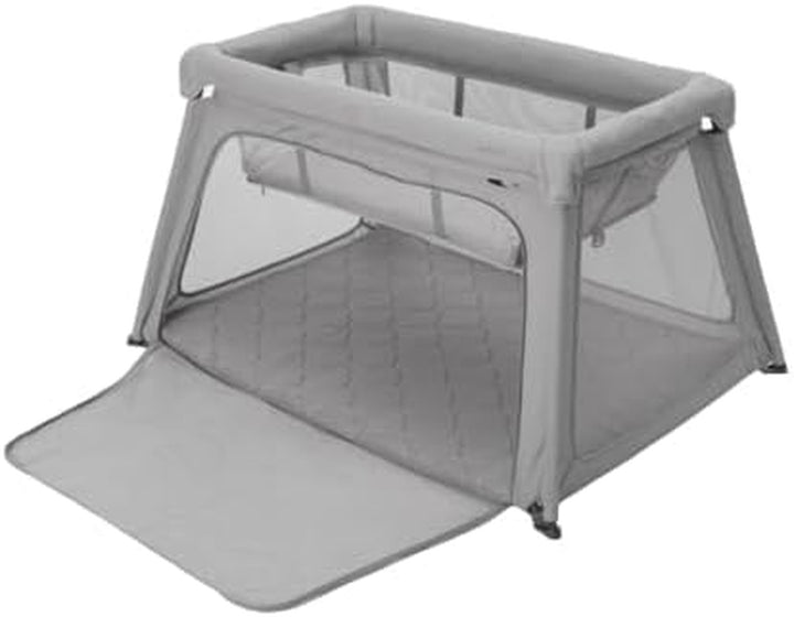 Fitted Sheets for Travel Crib & Play Yard Floor Pad (2-Pack) - Ultra-Breathable, Washable and Ultra-Soft, 100% Muslin Cotton, 34" X 48", Grey