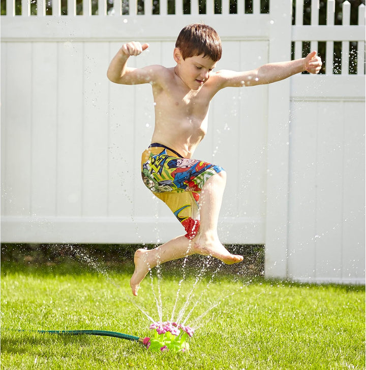 Sunny Patch Pretty Petals Flower Sprinkler Toy with Hose Attachment