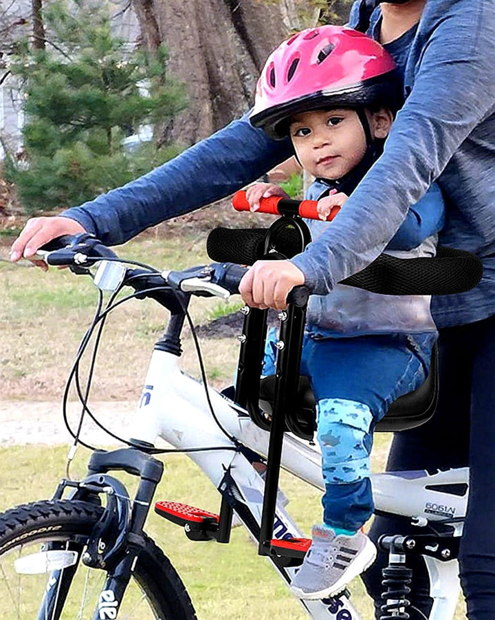 Kid'S Bike Seat Front Child Carrier Bike Chair for Bicycle Kids Seat for Children 2~4 Years,Weight 55 Lbs