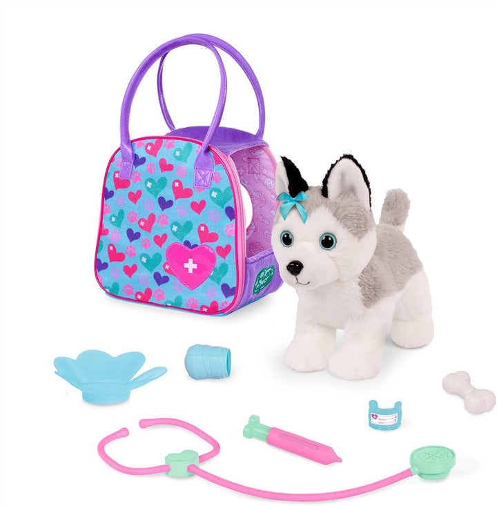 – Plush Horse – Dog Carrier – Heart & Stripes Bag & Pony – Comb & Purse – Stuffed Animal – 2+ Years