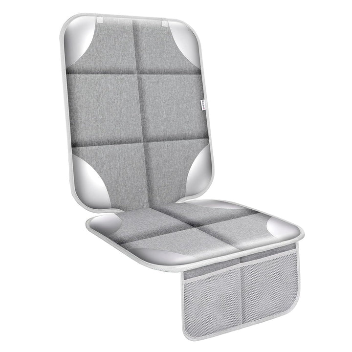 Car Seat Protector for Child Car Seat, Durable 600D Fabric Waterproof Car Seat Cover with Thick Pad Non-Slip Backing (No Imprints)