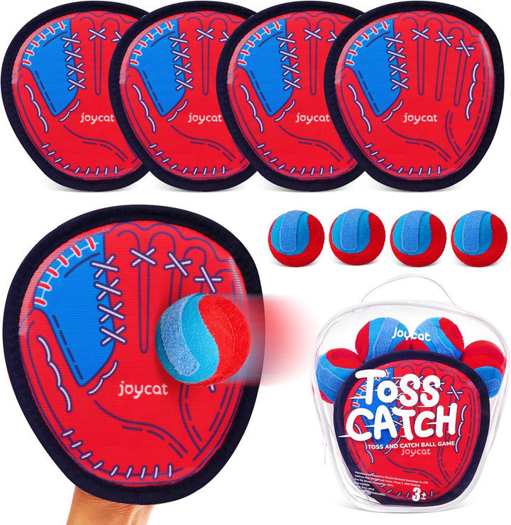 Toss and Catch Ball Game Set,Toddler Baseball Glove,Beach Pool Yard Camping Games,Kids Sports & Outdoor Play Toys for Family,Outside Toys for 3 4 5 6 7 8 9 10+Year Old Boys Girls Birthday Gifts