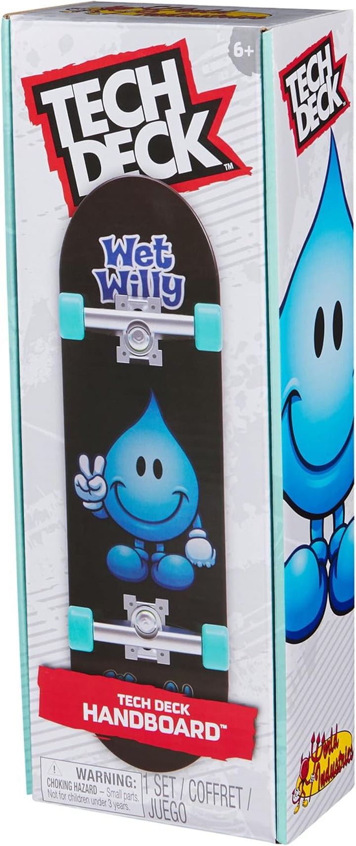 , World Industries Handboard; Authentic Mini Skateboards, Kids Toys for Boys & Girls, Ages 6 and up (Hands Use Only)