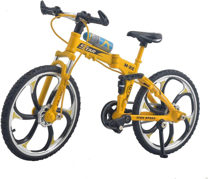 Mini Diecast Finger Bike Extreme Sports BMX Finger Bicycle Toys Game Set for Kids and Adults, Metal Bike Model Collections Decoration Cool Boy Toy (BMX Blue)