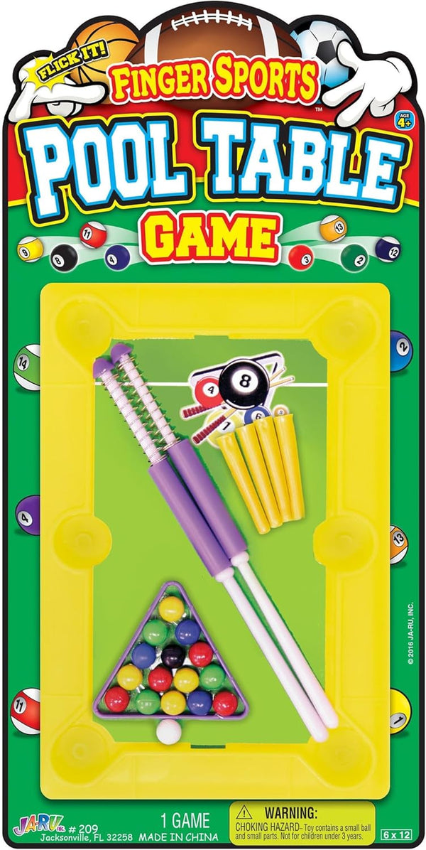 12 Inch Mini Pool Table Set (Mini Billiards) W/ 2 Cue Stick & Pool Balls. Portable Travel Size Mini Arcade Game. Office Desk Toys & Tabletop Games. Party Favors. 209