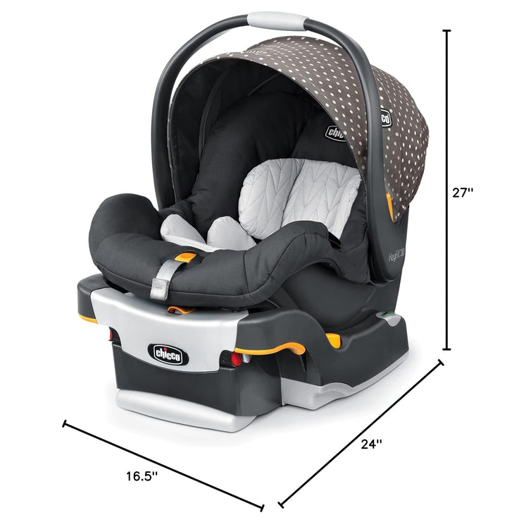 Keyfit 30 Infant Car Seat and Base, Rear-Facing Seat for Infants 4-30 Lbs., Infant Head and Body Support, Compatible with  Strollers, Baby Travel Gear | Calla/Grey