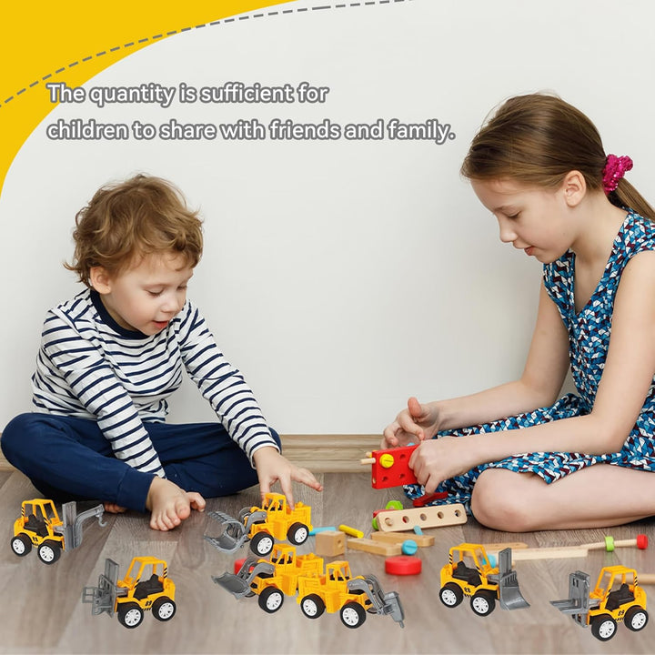 24 Pcs Mini Construction Vehicles,Pull Back Engineering Vehicles,Play Figure Vehicles Toys for Birthday Party Favors,Gifts,Rewards