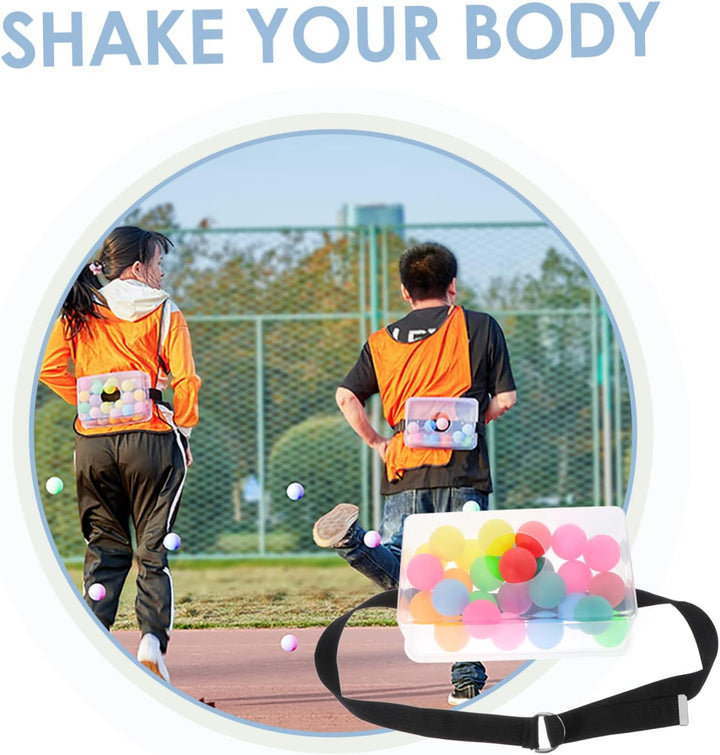 1 Set Strap Shake Box Children Kids Outdoor Playset Developmental Sports Table Tennis Balls Family Games for Kids and Coordination Training Kids Training Game