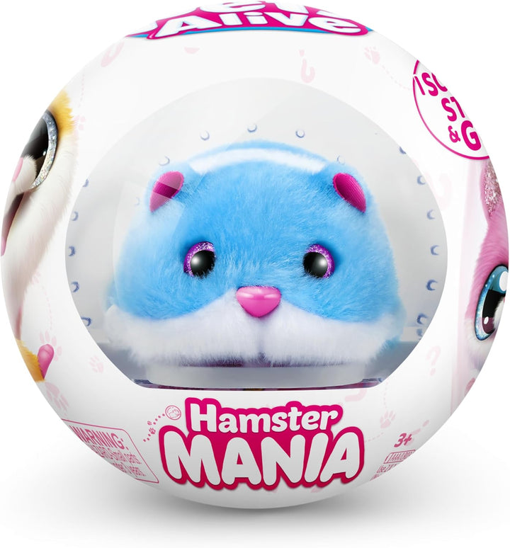 Hamstermania (Blue) by  Hamster, Electronic Pet, 20+ Sounds Interactive, Hamster Ball Toy for Girls and Children