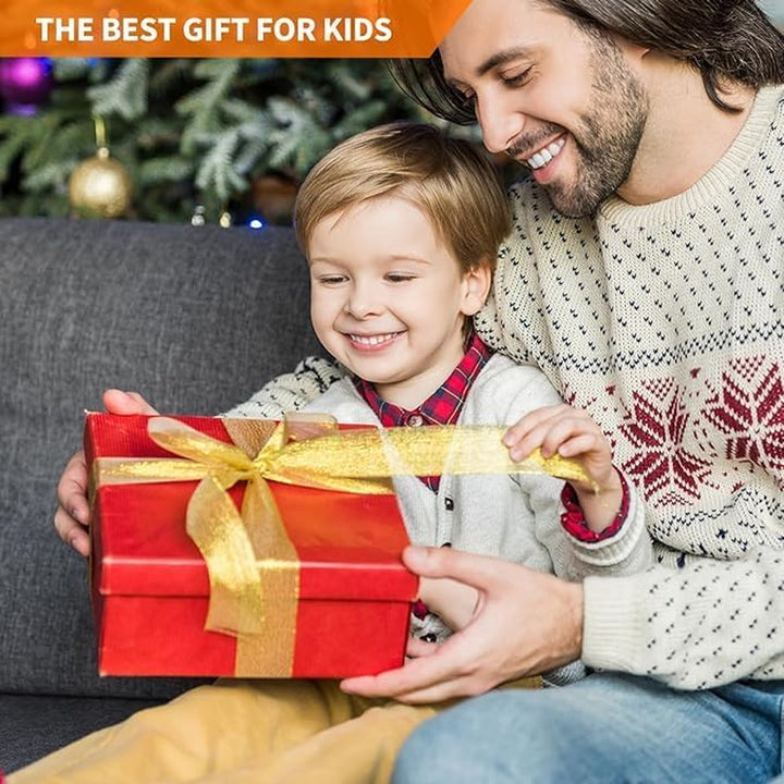 Toys Rocket Launcher for Kids, Outdoor Summer Toys Games for Ages 3 4 5 6 7 8+ Years Old, Toddler Boys Birthday Gifts, 6 Foam Air Rockets, Launch up to 120+Ft