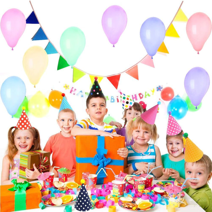 Mini Kids Birthday Party Hats, Assorted, DIY Assembly Required