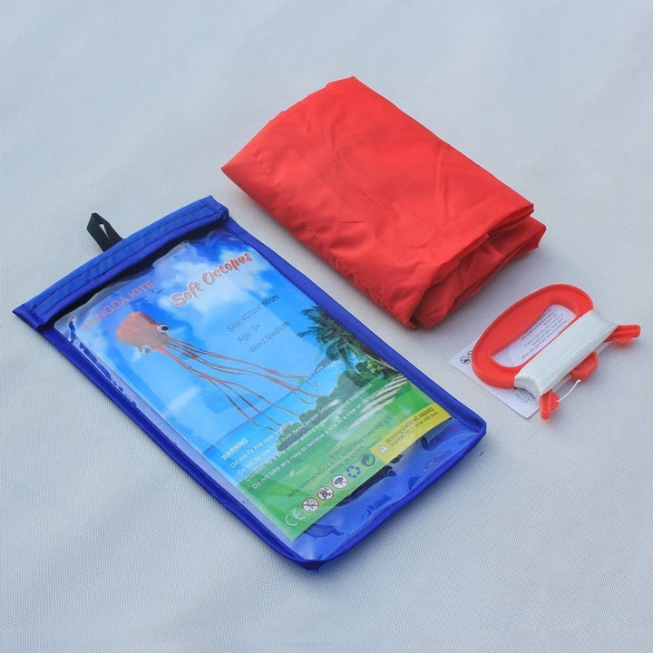 Software Octopus Flyer Kite with Long Colorful Tail for Kids,Long,Large,For Kids and Adults,Easy to Fly