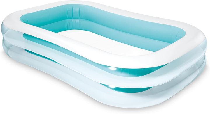 58484EP Swim Center Inflatable Family Pool: 277 Gallon Capacity – 120" X 72" X 22" – Blue
