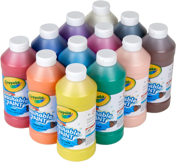 Paintbrush Variety Classpack (36Ct), Back to School Art Supplies for Kids, Flat & round Paint Brushes for Toddlers & Classrooms, Easy Grip