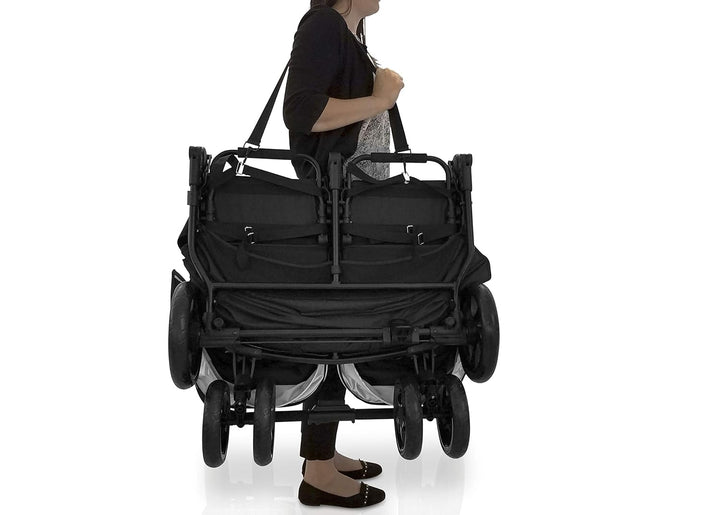 Jeep Destination Ultralight Side X Side Double Stroller, Midnight