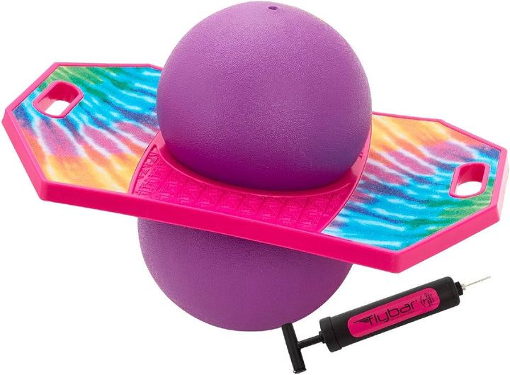 Pogo Trick Ball for Kids, Trick Bounce Board for Boys and Girls Ages 6+, up to 160 Lbs, Includes Pump, Easy to Carry Handle