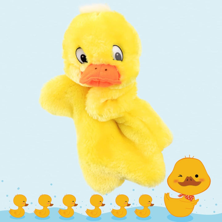Puppy Hand Puppet Soft Animal Plush Toy with Movable Mouth Interactive Storytelling Cute Dog Toys Creativity and Imagination Christmas Birthday Gifts for Toddlers Kids,12.5''
