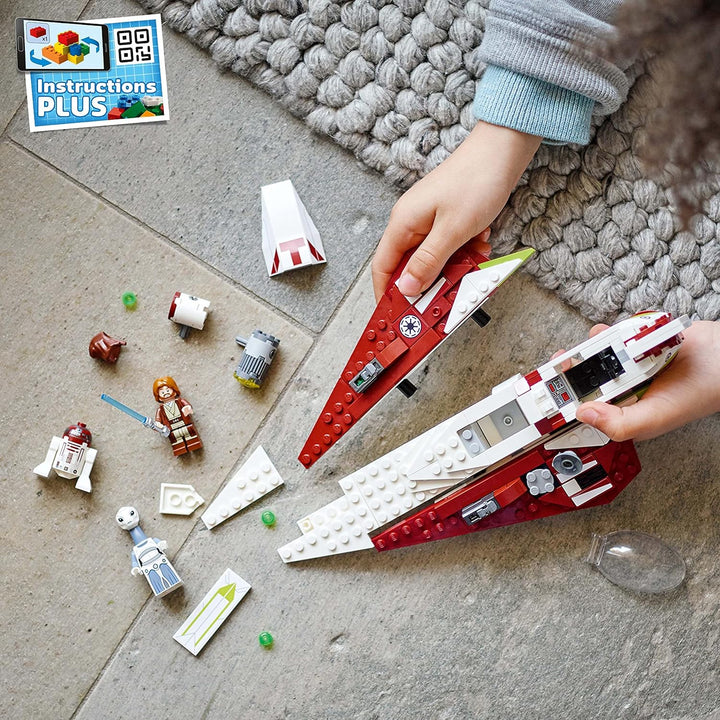 Star Wars Obi-Wan Kenobi'S Jedi Starfighter 75333 Building Toy Set - Features Minifigures, Lightsaber, Clone Starship from Attack of the Clones, Great Gift for Kids, Boys, and Girls Ages 7+