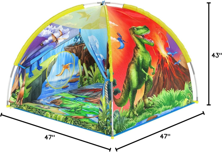 Dino Super Dome with Roar Button, Dinosaur Toys and LED Lights - Epic Dinosaur Tent for Kids Aged 3-12 Perfect for Indoor & Outdoor Adventures