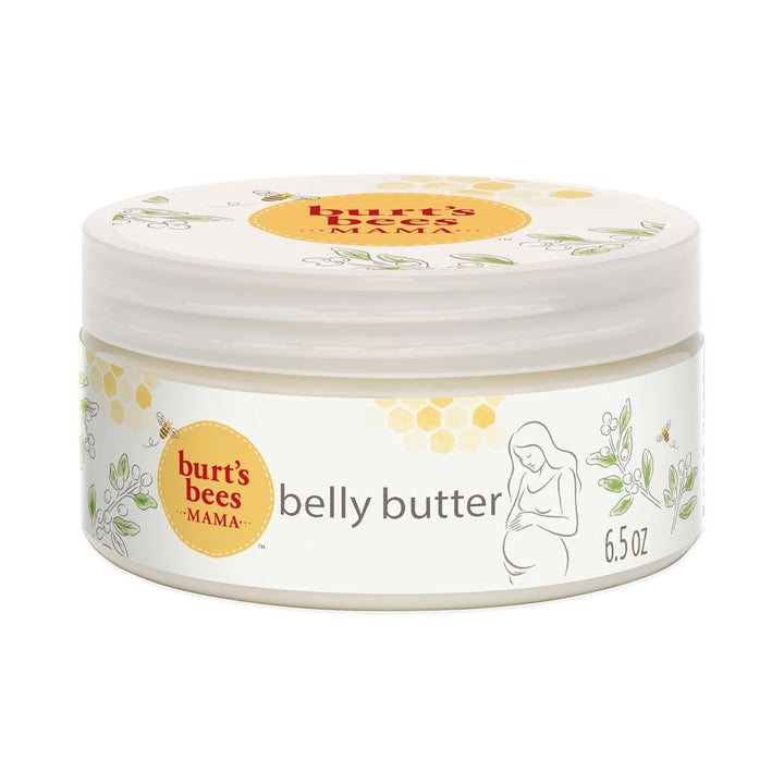 Mama Belly Butter Stretch Mark Cream for Pregnancy Massages Body & Reduces Scar Appearance, Prenatal & Postnatal Tummy Skin Care, Shea Butter & Vitamin E Rich Formula, 6.5 Oz Tub