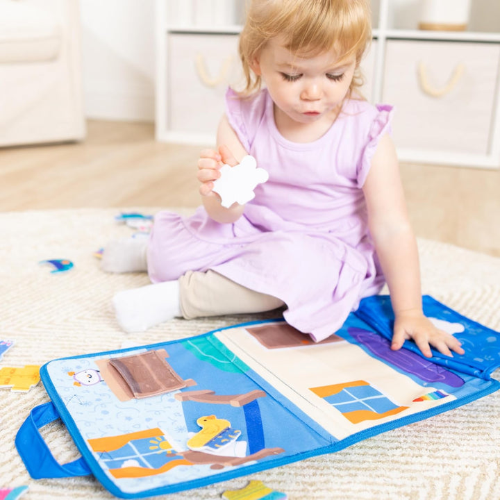 ® Ms. Rachel™ What to Wear Felt Activity Board Take-Along Preschool Learning Toy for Boys and Girls - FSC Certified