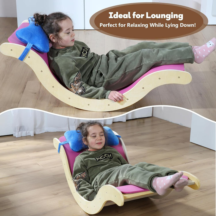 Pikler Triangle Set 7In1 Toddler Climbing Toys Indoor Foldable Baby Climbing Toys Wooden Montessori Climbing Set with Arch, Ramp, Ladder for 1-3 Years, Jungle Gym for Kids (Natural)