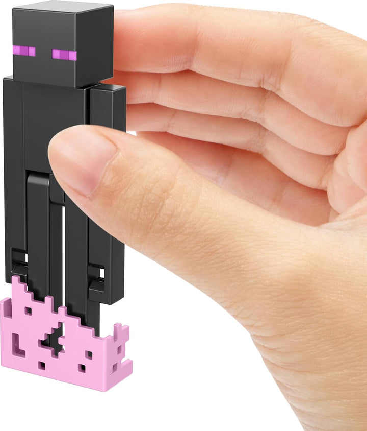 Minecraft Action Figure & Accessories 2-Pack with Enderman in 3.25-Inch Scale, Collectible Toy Set