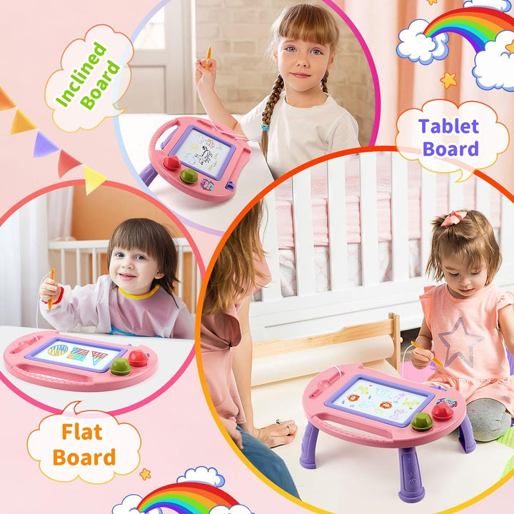 Toddler Toys,Toys for 1-2 Year Old Girls,Magnetic Drawing Doodle Board for Kids Toy,Educational Learning Baby Toy for 18 Months 1 2 3 Year Old Girl Boy Birthday Easter Gifts,Arts and Crafts