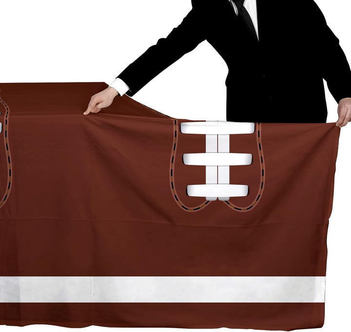 Football Party Decorations Disposable Tablecloth Plastic Touchdown Table Cover for Birthday Football Party Games Decoration 54 X 108Inch，2 Pack