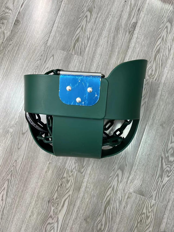 Toddler Swing, 59" Coated Heavy-Duty Iron Chains Baby Swing Outdoor, High Back Full Bucket Infant Swing Seat with Tree Straps for Swing Sets Backyard Outdoor Indoor (Green)