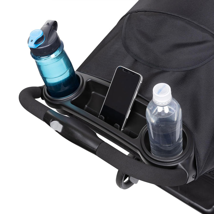 Sit N' Stand Double Stroller & Travel System for Babies & Toddlers, Stormy - Portable, Compact, and Lightweight Foldable Tandem Stroller