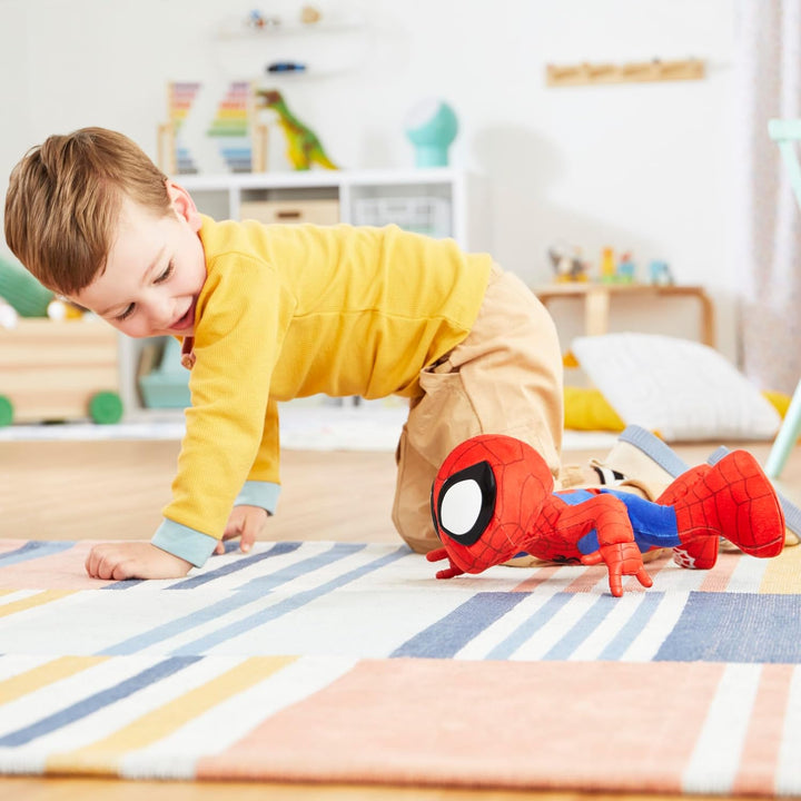 Marvel Dance 'N Crawl Spidey, Interactive Plush Toy with 20 Phrases & Sounds, 2 Songs, Super Hero Toys for Kids 3 & Up