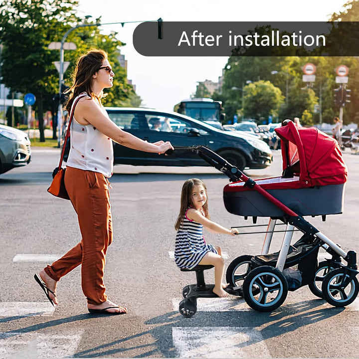 Stroll Handle Extension Bar,Stroll in Comfort with Our Universal Stroller Handle Extender - Fits All Types of Strollers, Easy to Install, Extends Handle by 5.5 Inches - Perfect for Busy Parents