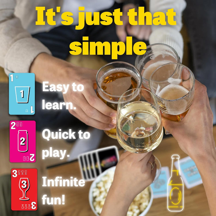 One Drink - Drinking Game for Parties - Fun and Easy Card Game for Game Nights