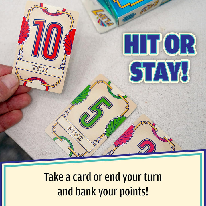 Flip 7, the Ultimate Blend of Press Your Luck and Strategy, Fast-Paced Addictive Card Game, Quick to Learn and Easy to Teach, Perfect for Game Nights, 3+ Players, Ages 8 & Up, 20 Minutes Play Time