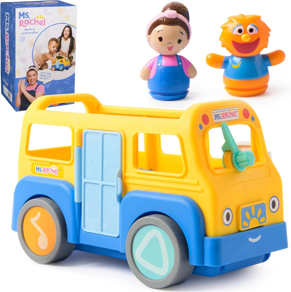 Official My First Learning Electronic School Bus with 2 Figures, Music & Sounds, Educational Toys & Toddler Toys for Girls & Boys Ages 1-3+