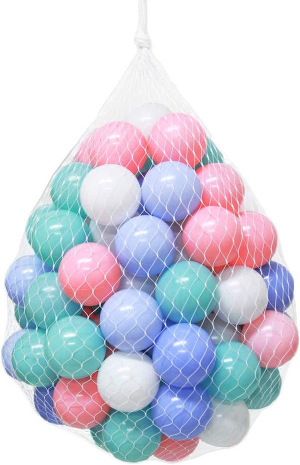 Soft Pit Balls, Chemical-Free Crush Proof Plastic Ocean Ball, BPA Free with No Smell, Safe for Toddler Ball Pit/Kiddie Pool/Indoor Baby Playpen