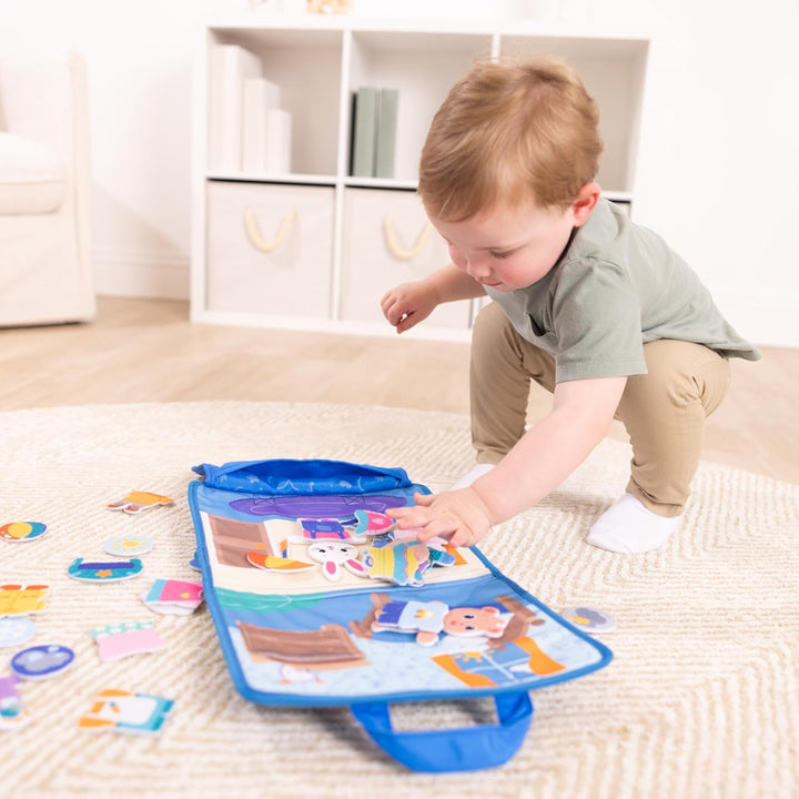 ® Ms. Rachel™ What to Wear Felt Activity Board Take-Along Preschool Learning Toy for Boys and Girls - FSC Certified