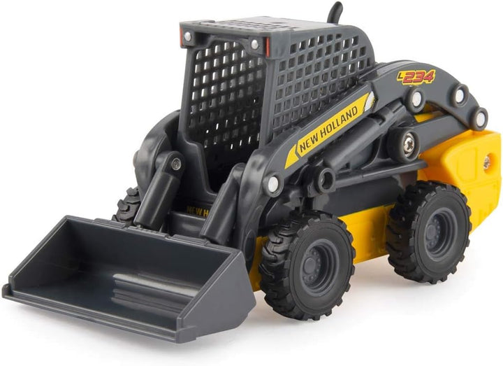 New Holland L230 Skid Steer Toy - 1:32 Scale - Officially Licensed Construction Toy with Working Front Bucking and Free-Rolling Wheels - Ages 3 Years and Up