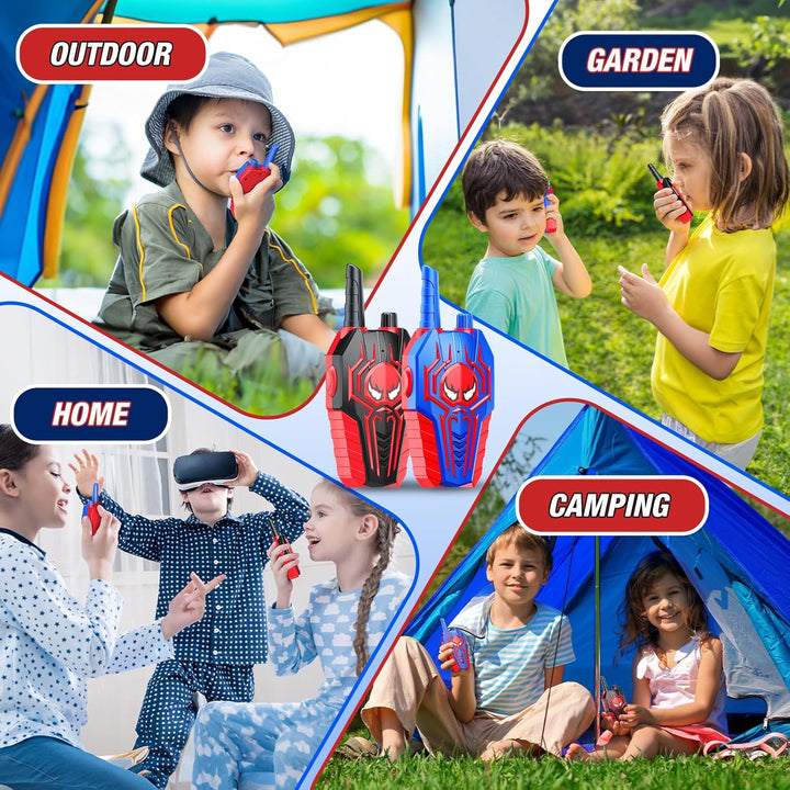 Cool Walkie Talkies for Boys Kids: Gifts Toys for 3 4 5 6 7 8 Year Old Boys Ages 5-7 Kids Walkie Talkies 2 Pack Outdoor Hiking Camping 2 Way Radio Toy Age 3-8 Year Old Boy Girl Birthday Gifts