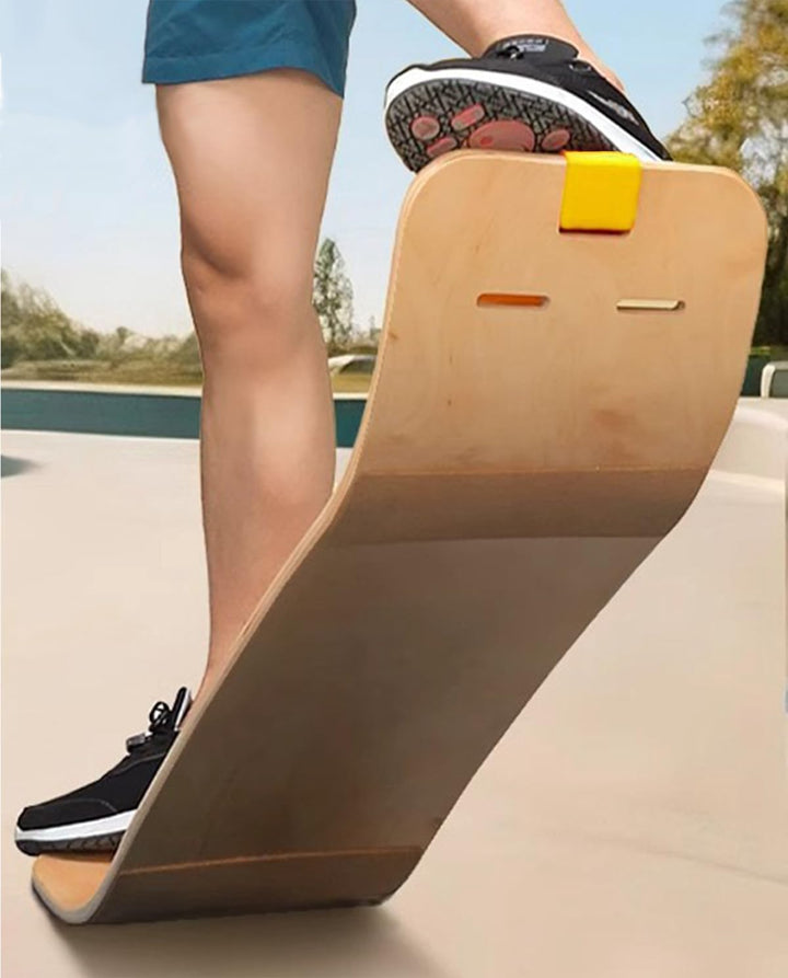 Balance Board Trainer for Adults Kids，Hockey Snowboard Wobble Board,Flat Belt Flexibility Trainer