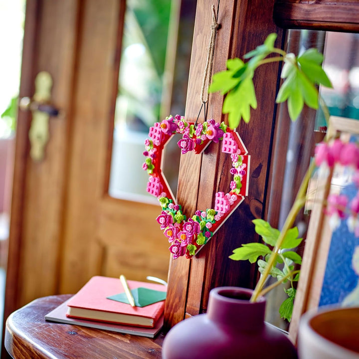 Heart Ornament Building Toy Set - Fun Arts and Crafts Idea for Girls and Boys, Ages 9+ - Gift for Kids - Display on the Wall as Home Decoration - 40638