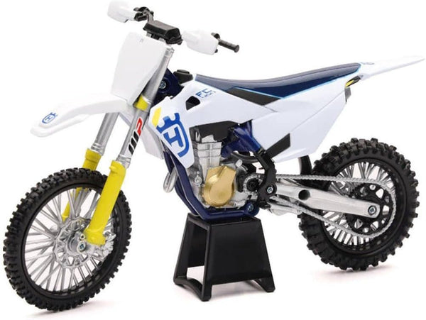 Husqvarna FC450 White and Blue 1/12 Diecast Motorcycle Model