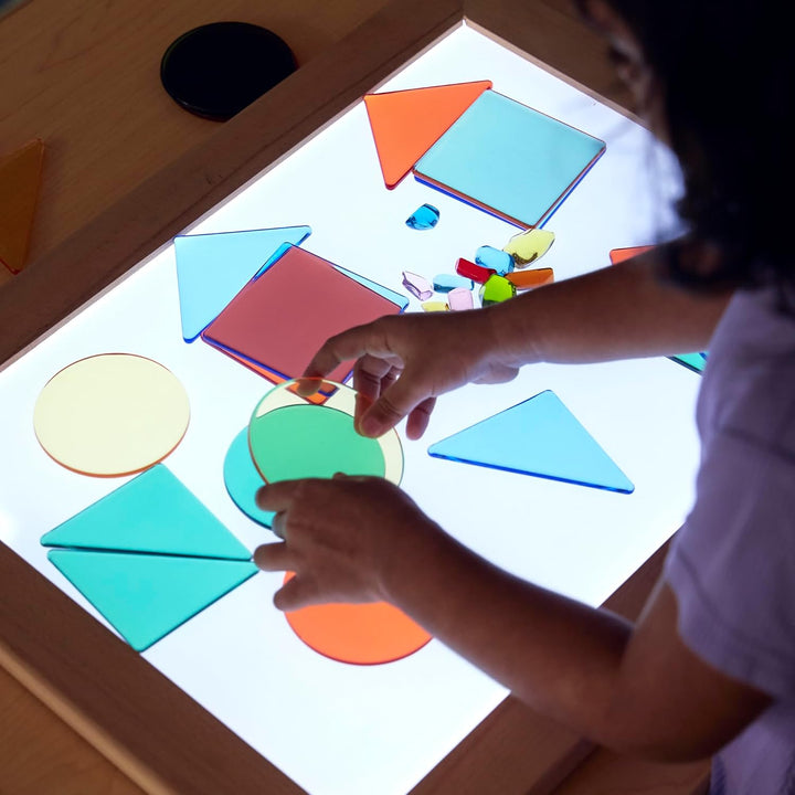LED Activity Tablet: Light up Tabletop Lightbox for Preschool | Kids Light Pad for Classroom and Playroom Sensory Learning Play Activities