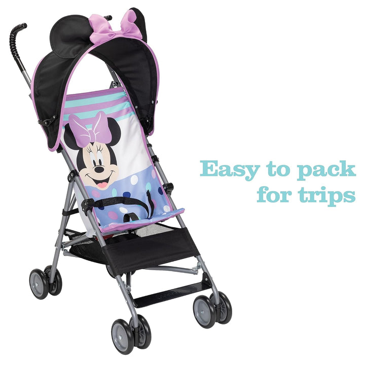 Baby Character Umbrella Stroller, Eye-Catching, Fun, 3D Stroller, Minnie Play All Day