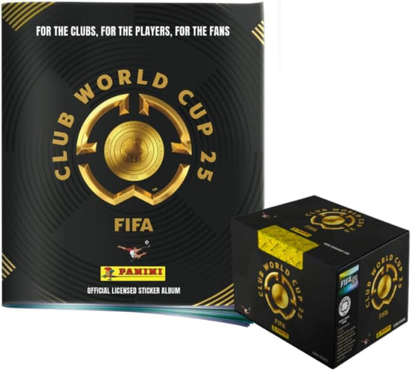 Panini® Club World Cup 2025 Sticker Box (250 Stickers) + Soft Cover Album