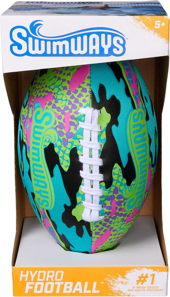 Hydro Waterproof Football, Outdoor Games for Adults and Kids, Swimming Pool Accessories and Pool Party Games,9.25 Inches, Green