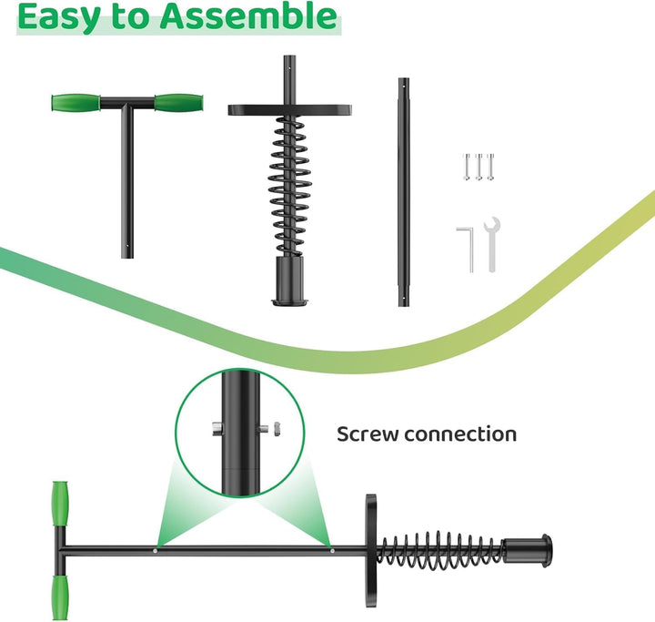 Pogo Stick for Kids Age 6 and Up, Suitable for 50-120 Lbs, Pogo Stick with Easy Grip Handle & Non-Slip Peg for Beginner Exercise Balance, Great Gift for Boys and Girls