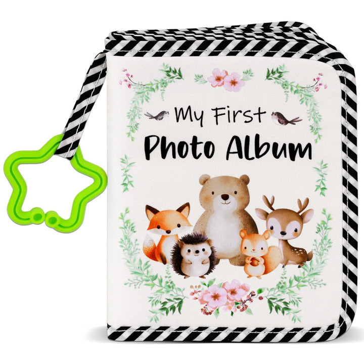 Baby'S My First Family Album Soft Photo Cloth Book Boho Rainbow My First Book of Photos Baby Memory Album Gift Holds 4X6 Pictures for Babies Newborn Toddler & Kids Baby Shower