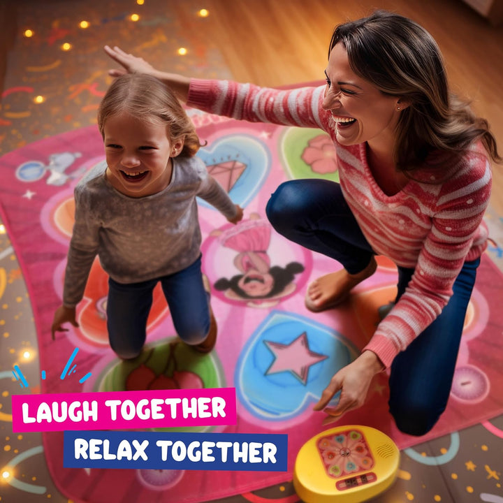 Dance Mat for Kids - Best Birthday Gifts for Girls & Boys Electronic Dance Game Toy for Kids, Adjustable Volume, 5 Levels - Dance Pad with LED Lights & Built-In Music for Ages 3-12 Years Old
